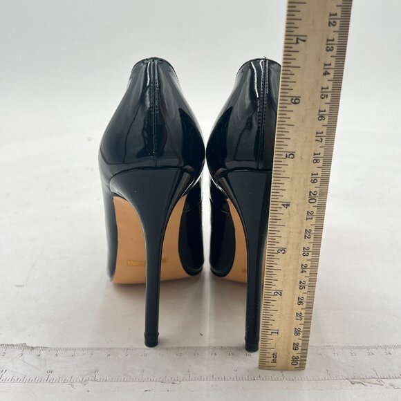 FSJ Women Pumps Sexy Pointed High Heel Patent Leather Classic Stilettos Slip On - Picture 4 of 7